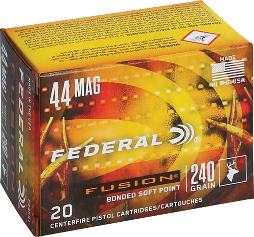 FEDERAL FUSION 44 REM MAG - 240GR FUSION 20RD 10BX/CS
