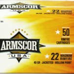 ARMSCOR 22WMR 40GR JHP 1875FPS - 50RD 40BX/CS