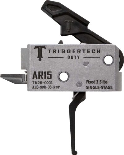 TRIGGERTECH AR-15 SINGLE STAGE - BLACK DUTY FLAT 3.5LB