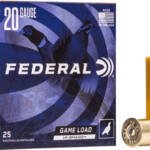 FEDERAL GAME LOAD 20GA 2.75" - 1OZ #4 25RD 10BX/CS