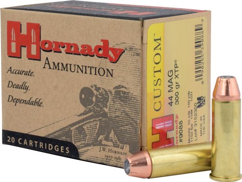 HORNADY 44 REM MAG 300GR - XTP 20RD 10BX/CS