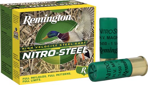 REMINGTON NITRO-STEEL 12GA 3" - 1-1/4OZ #4 1450FPS 25RD 10BX/C