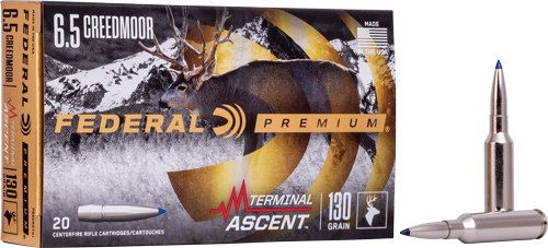 FEDERAL 6.5 CM 130GR TERMINAL - ASCENT 20RD 10BX/CS