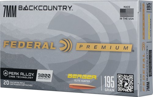 FEDERAL 7MM BC 195GR BERGER - ELITE HUNTER 20RD 10BX/CS
