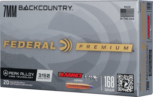 FEDERAL 7MM BC 168GR BARNES - LRX COPPER 20RD 10BX/CS