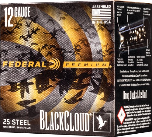FEDERAL BLACK CLOUD 12GA 3" - 1-1/4OZ #2 1450FPS 25RD 10BX/C