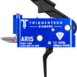 TRIGGERTECH AR-15 SINGLE STAGE - BLACK DIAMOND FLAT