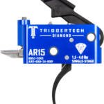TRIGGERTECH AR-15 SINGLE STAGE - BLACK DIAMOND PRO CURVED