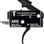 TRIGGERTECH AR-15 SINGLE STAGE - BLACK COMPETITIVE PRO CURVED