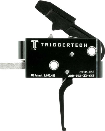 TRIGGERTECH AR-15 TWO STAGE - BLACK COMPETITIVE FLAT