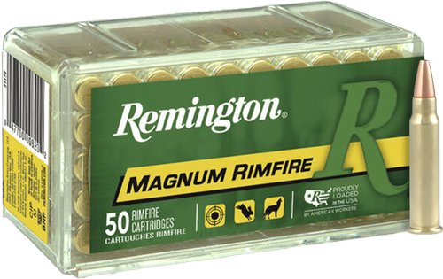 REMINGTON 17HMR 17GR JHP - 2550FPS 50RD 40BX/CS