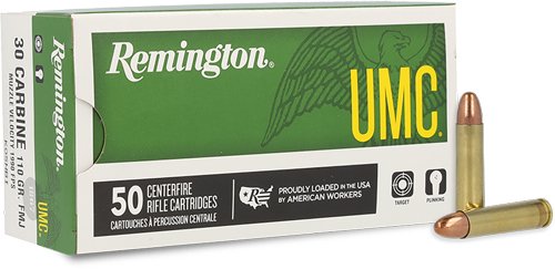 REMINGTON UMC 30 CARBINE 110GR - FMJ 50RD 10BX/CS