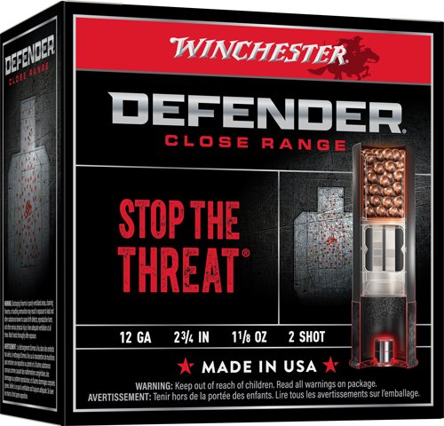 WINCHESTER DEFENDER 12GA 2.75" - 1-1/8OZ #2 25RD 10BX/CS