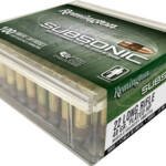 REMINGTON SUBSONIC 22LR 40GR - PLATED LEAD-HP 100RD 50BX/CS