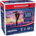 WINCHESTER LIGHT TARGET 12GA - 2.75" 1-1/8 #8 200RD CASE
