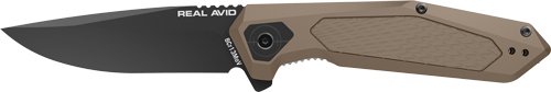 REAL AVID RAV-3 KNIFE ASSISTED - FOLDING 3.25" BLADE TAN