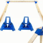 BASH TARGET STEEL TARGET STAND - AR500 HORIZONTAL SAWHORSE STYL