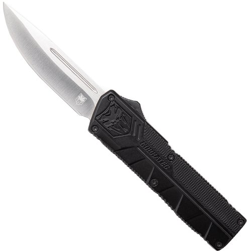 COBRATEC LIGHTWEIGHT OTF - BLACK 3.25" DROP POINT