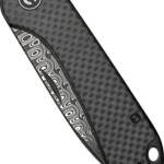 CIVIVI KNIFE ELEMENTUM SLIP - JOINT 2.9" CRBN FBR/DAMASCUS