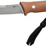 CIVIVI KNIFE TAMASHII 4.07" - BROWN CANVAS/GRAY POLISHED D2