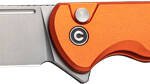 CIVIVI KNIFE CHEVALIER II 3.4" - ORANGE ALUMINUM/SATIN BTTN LK