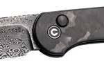CIVIVI KNIFE ELEMENTUM 3.47" - MARBLE CARBON FIBER/BLK STNWSH