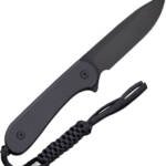 CIVIVI KNIFE ELEMENTUM 3.98" - FIXED BLACK G10/BLACK D2