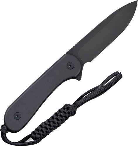 CIVIVI KNIFE ELEMENTUM 3.98" - FIXED BLACK G10/BLACK D2