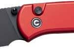 CIVIVI KNIFE QUIBIT 2.98" RED/ - BLK STONEWASH BUTTON LOCK