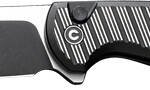 CIVIVI KNIFE STORMHOWL 3.3" - BLACK ALUMINUM/BLACK STONEWASH