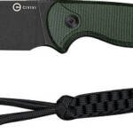CIVIVI KNIFE TIMBERBARK 3.2" - FIXED GREEN MICARTA/BLK STNWSH