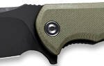 CIVIVI KNIFE PRAXIS 3.75"   OD - GREEN G10/BLACK STN CLAM PACK