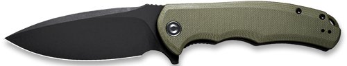 CIVIVI KNIFE PRAXIS 3.75"   OD - GREEN G10/BLACK STN CLAM PACK