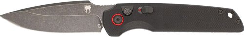 COBRATEC JACKAL PUSH BUTTON - AUTO 3.5" STONEWASH BLACK D2
