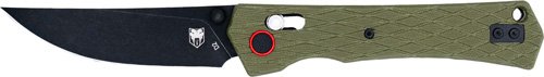 COBRATEC LEGACY BAR LOCK 3.5" - G10 OD GREEN/BLACK D2 BLADE
