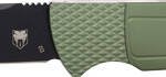 COBRATEC VIPER AUTO FOLDER - 3.12" OD GREEN/STN D2 BLK BLD