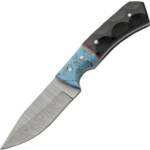 SZCO RITE EDGE 3" TURQUOISE - MICARTA SKINNER W/LEATHER SHTH