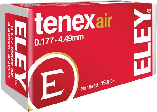ELEY TENEX AIR PELLETS 177 - 4.49MM 8.2 GRAINS 450-PACK