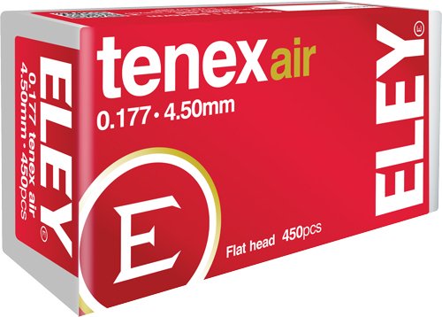 ELEY TENEX AIR PELLETS 177 - 4.50MM 8.2 GRAINS 450-PACK