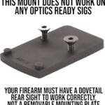 EGW SCOPE MOUNT TRIJICON RMR - FOR SIG P220-229 & 320 BLACK