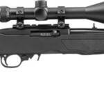 RUGER 10/22 22LR 16.4" THREAD - BLACK POLYMER STOCK W/SCOPE