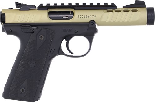 RUGER MARK IV 22/45 LITE 22LR - 4.4" AS THREADED CHAMPAGNE