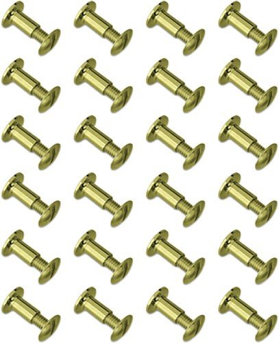GROVTEC BRASS CHICAGO SCREWS - 24-PACK