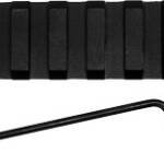 GROVTEC RAIL SECTION KEYMOD - 3" 7 SLOT ALUMINUM BLACK