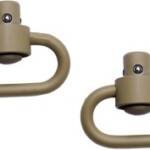 GROVTEC HD PUSH BUTTON SWIVELS - CERAKOTE DESERT SND 1 1/4" 2PK