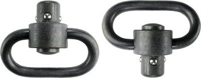 GROVTEC HD PUSH BUTTON SWIVELS - BLACK 1 1/4" 2-PACK