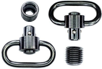 GROVTEC HD PUSH BUTTON SWIVEL - SET BLACK 1 1/4" 2 PACK