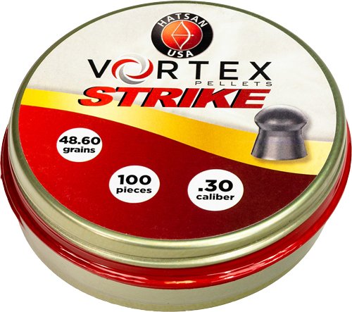 HATSAN VORTEX STRIKE PELLETS - 30 48.60GR 100 PER TIN
