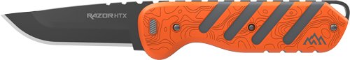 OUTDOOR EDGE RAZOR HTX 3" - FIXED GRAY/ORANGE W/BLADE POD