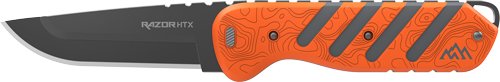 OUTDOOR EDGE RAZOR HTX 3.5" - FIXED GRAY/ORANGE W/BLADE POD